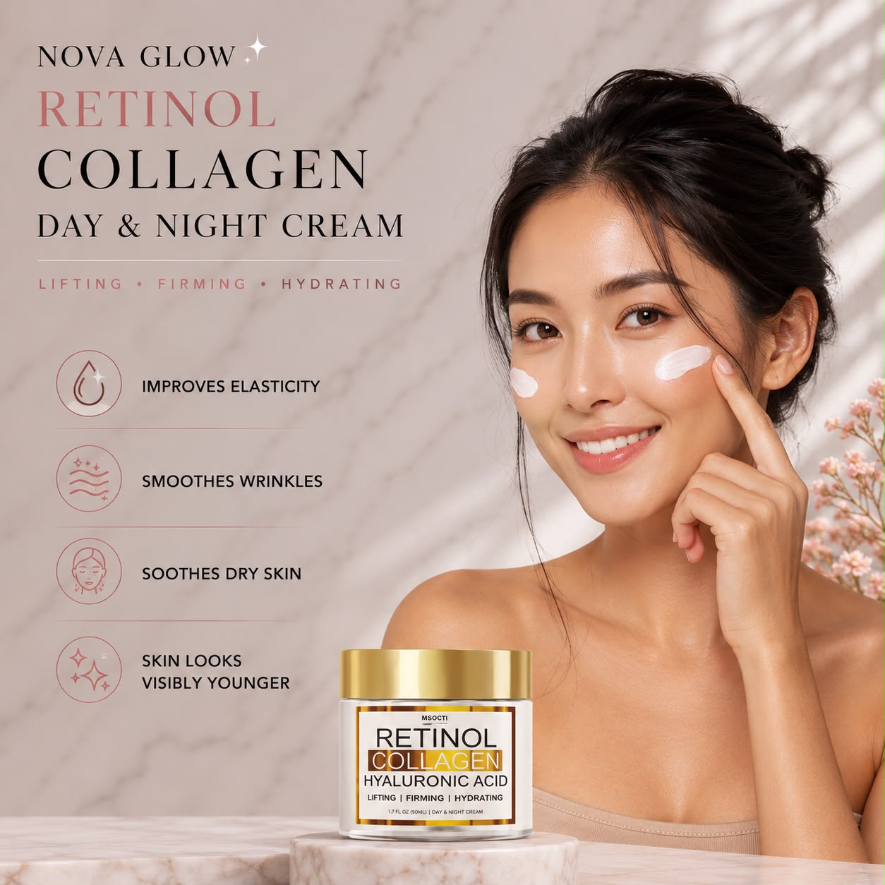 Nova Glow™ Retinol Collagen Day & Night Cream