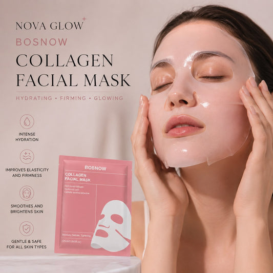 Nova Glow™ Hydrating Collagen Facial Mask x10